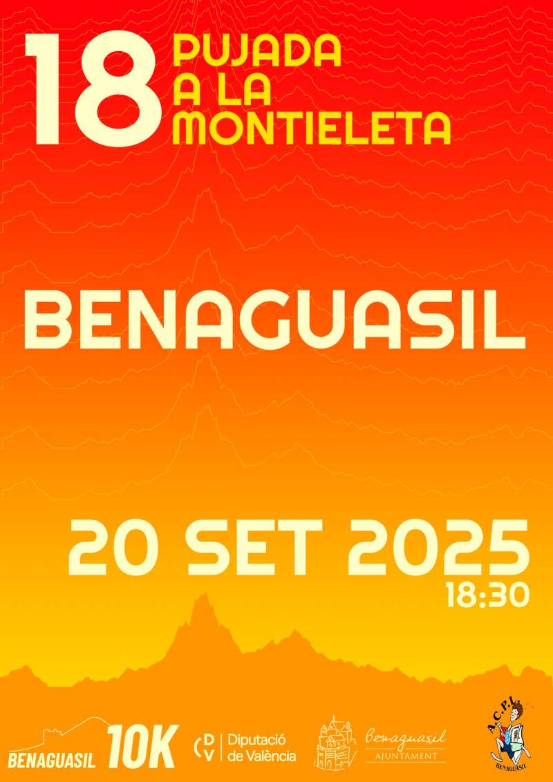 Cartel de la Pujada a la Montieleta de Benaguasil. EPDA