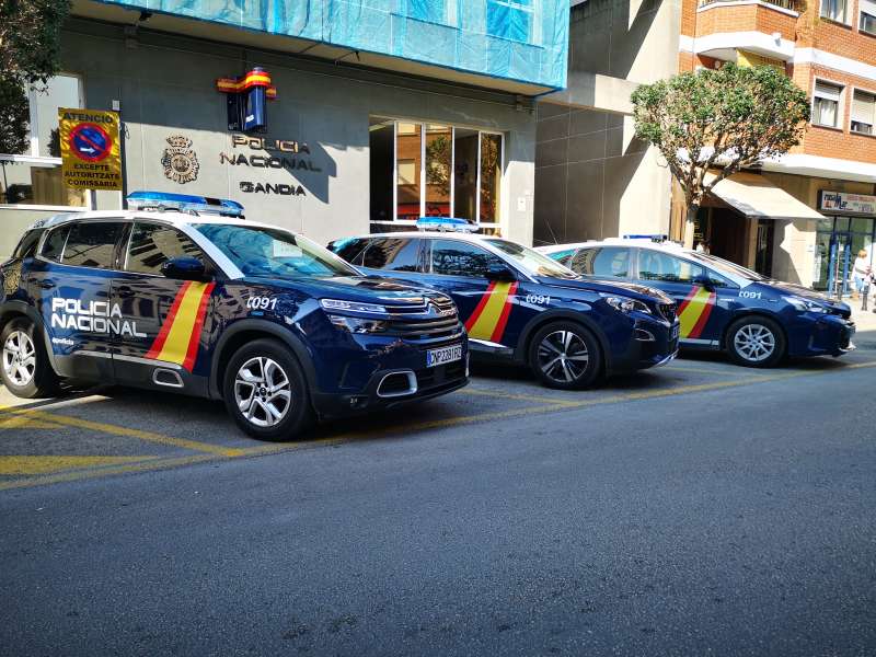 Coches de la Polica Nacional.  EPDA 