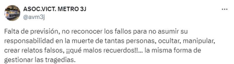 Uno de los Post de la asociacin en la red social X. EPDA