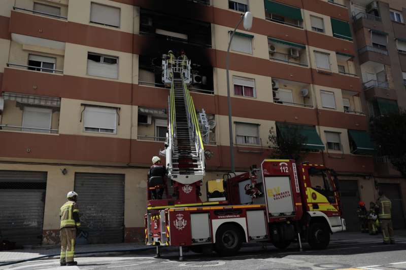 Imagen de archivo de un incendio en una vivienda. EPDA