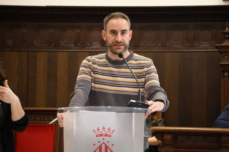 El portaveu del PSPV-PSOE a Sagunt, Javier Raro.  EPDA