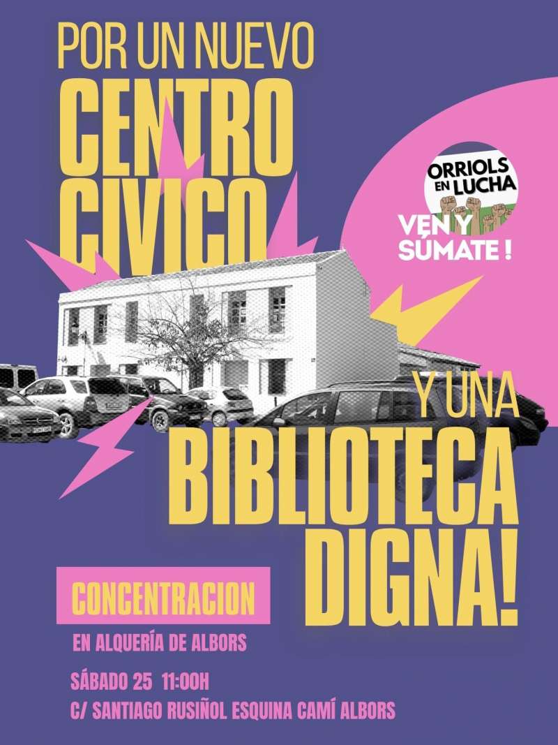 Cartel reivindicaci�n de Orriols en lucha. EPDA