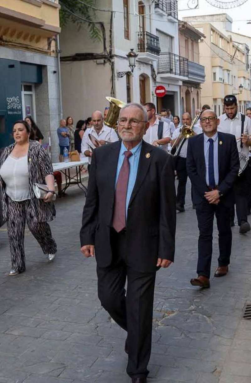 Los concejales de Vox Benetsser en una acto festivo. EPDA