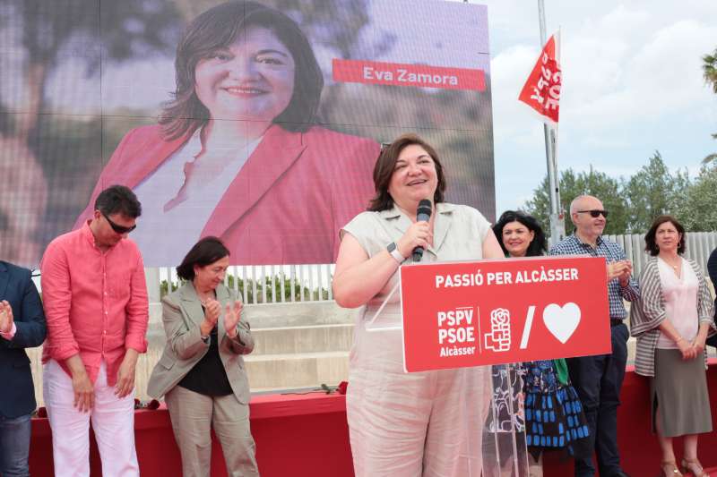 La candidata socialista y alcaldessa, Eva Zamora. EPDA
