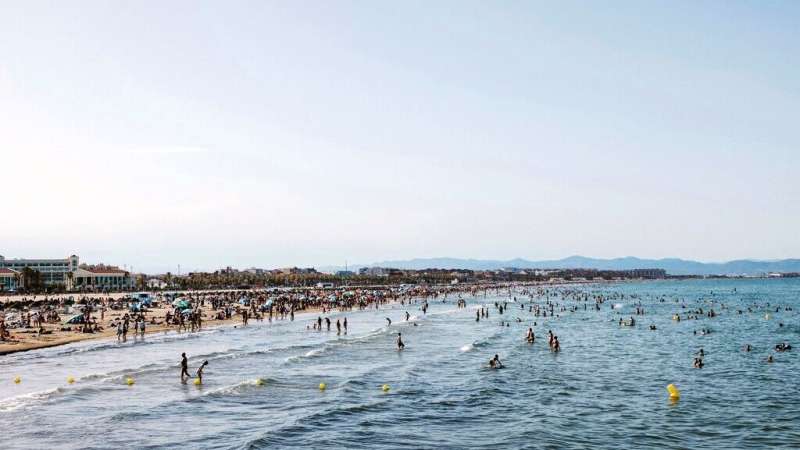 Imagen de archivo de la playa de La Malva-rosa.EPDA