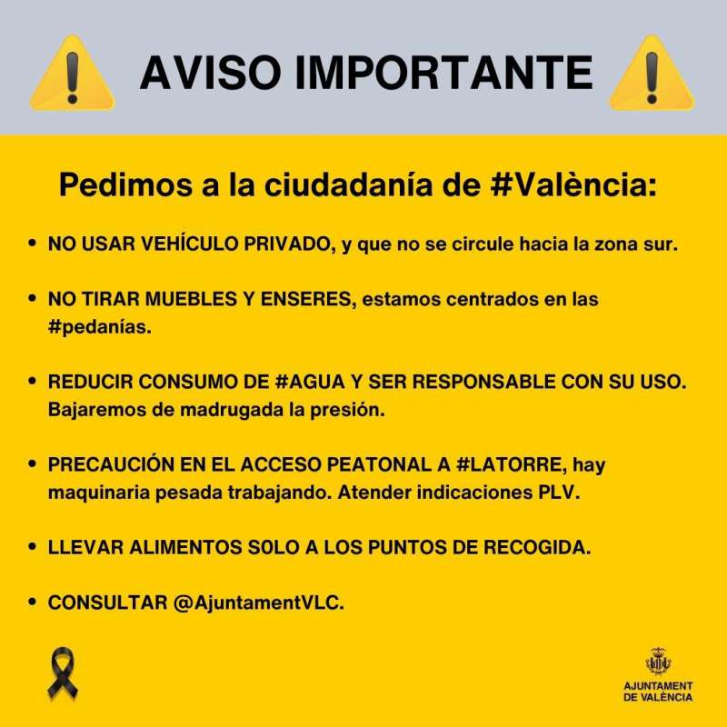 Recomendaciones del Ayuntamiento de Valencia. EPDA