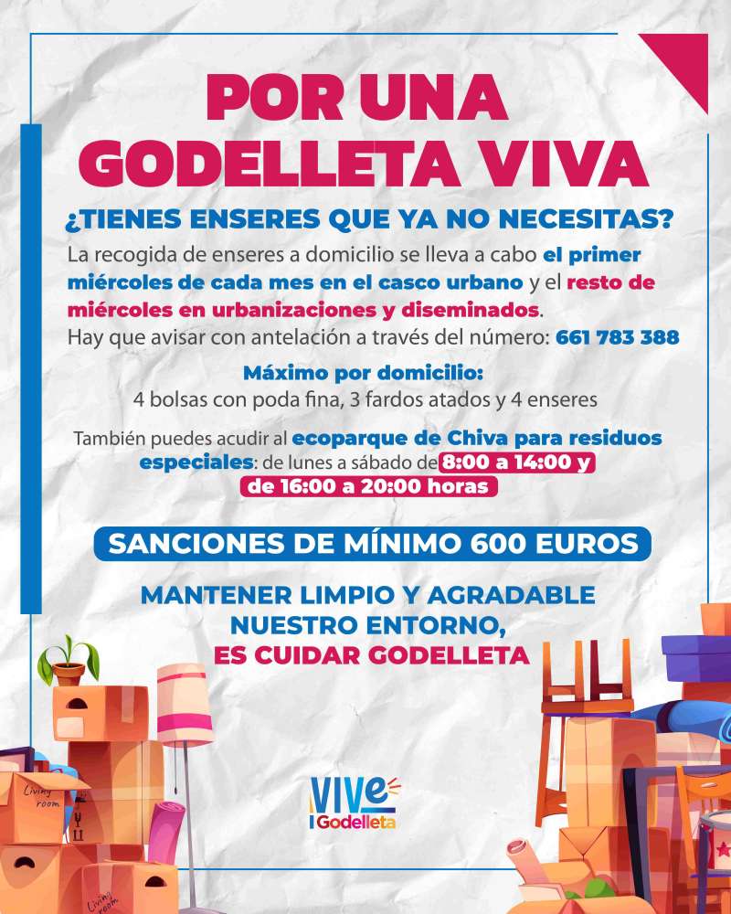 Cartel Por una Godelleta viva  Foto: Ayuntamiento de Godelleta 