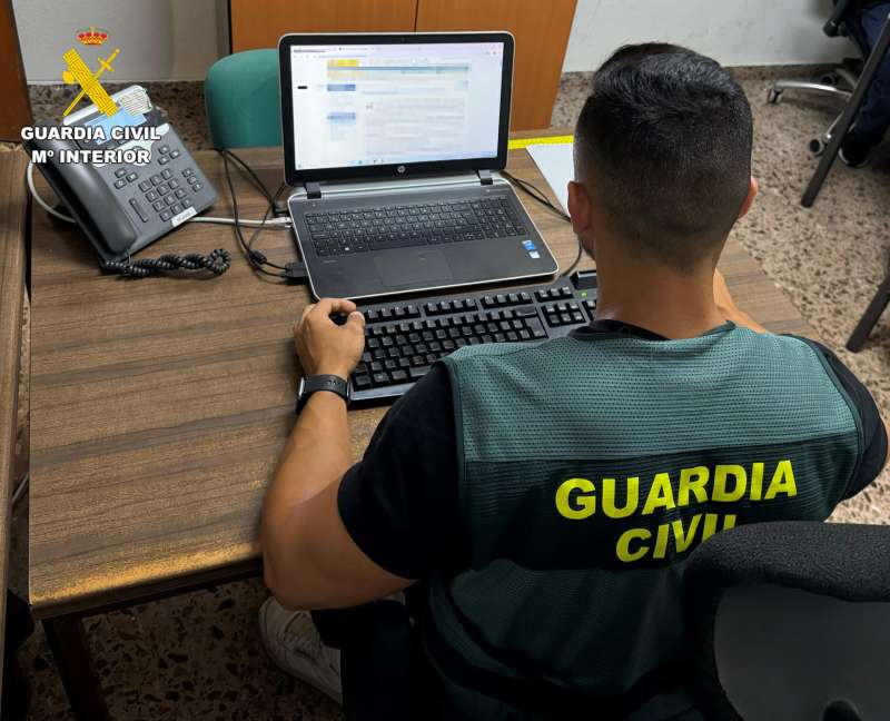 Imagen facilitada por la Guardia Civil. EPDA