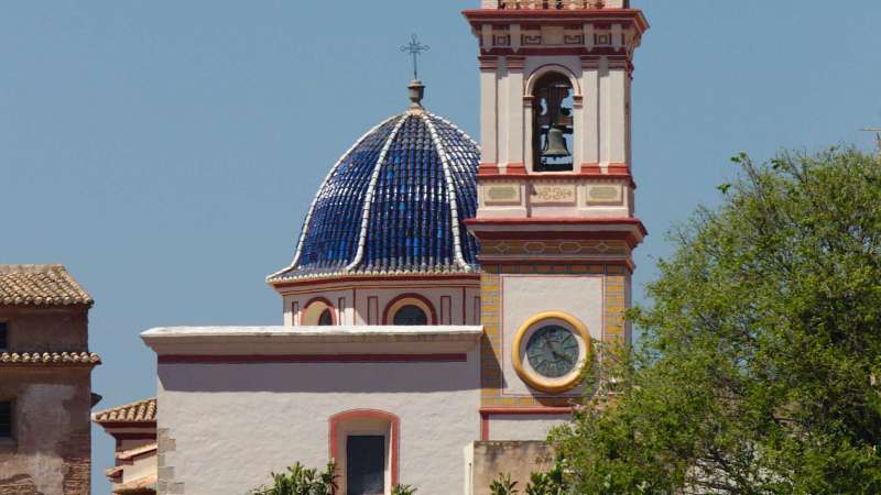 Fachada de la iglesia de Albalat dels Tarongers.  EPDA