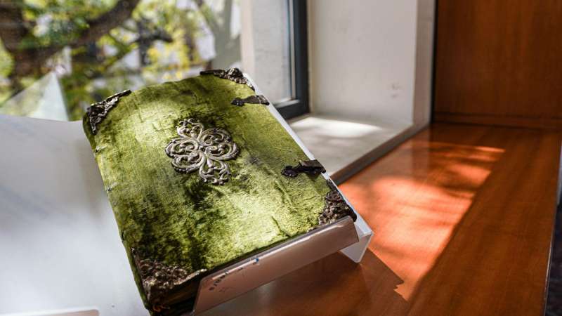 Imagen del manuscrito facilitada por la Generalitat.  EFE
