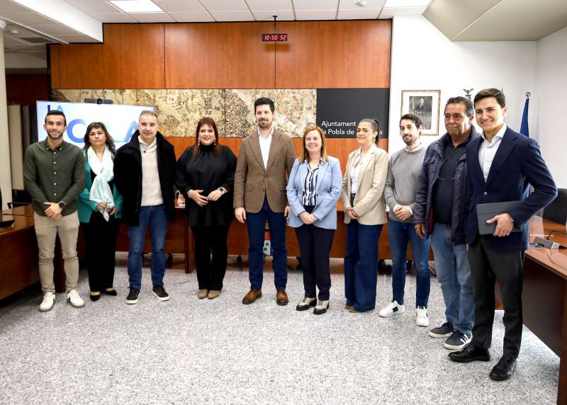 Reuni�n de movilidad entre la Diputaci�n de Valencia y la Pobla de Vallbona.  EPDA