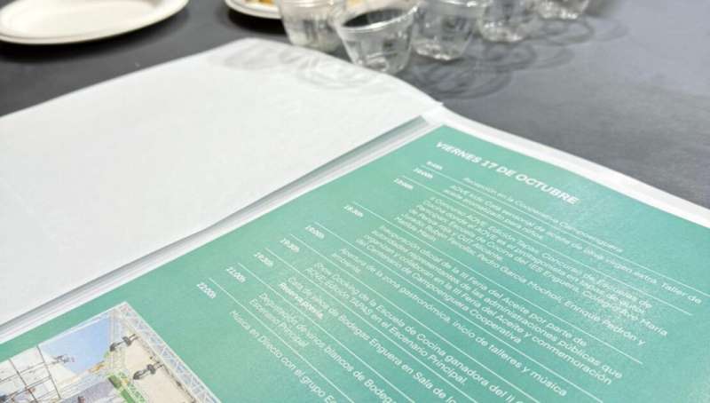 El programa de la III Feria del Aceite. EPDA