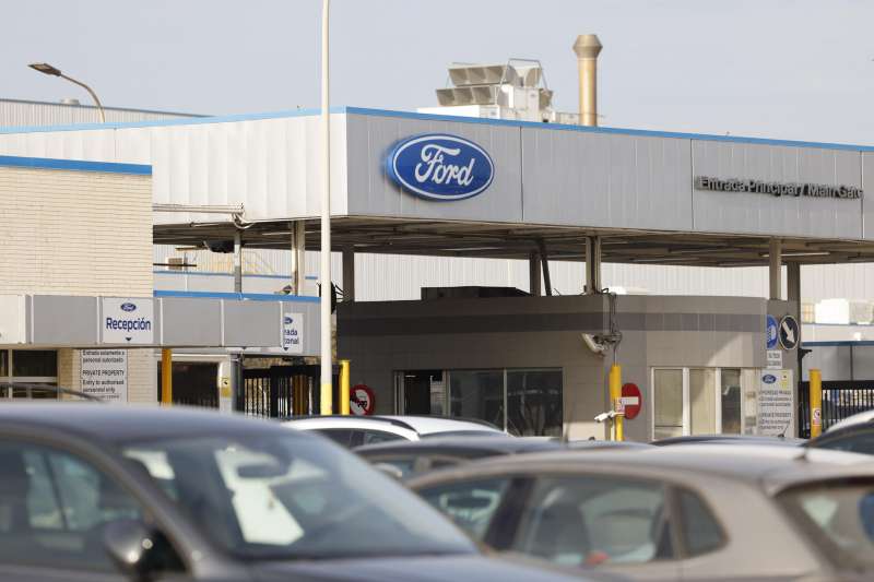 Vista del exterior de la factora Ford en Almussafes (Valencia), en una imagen de esta semana. EFE Ana Escobar
