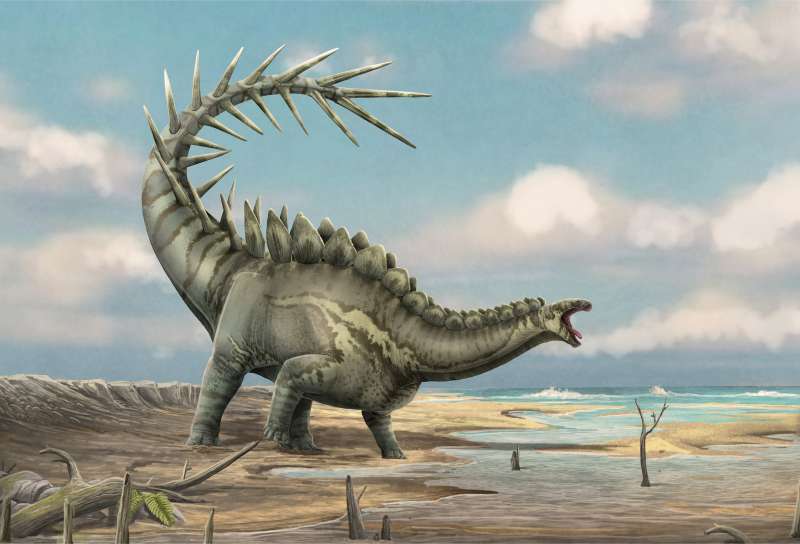 Ilustración de Dacentrurus. /Fundación Dinópolis-Adrián Blázquez