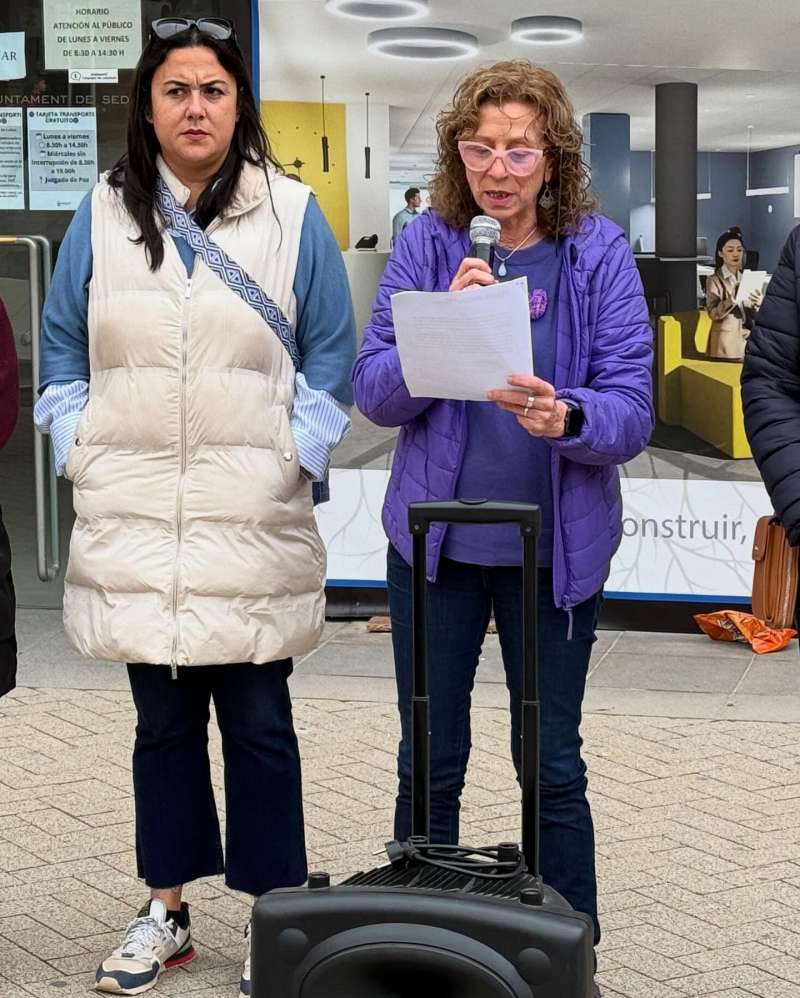 Filo Bauxali durante los actos del 8M.