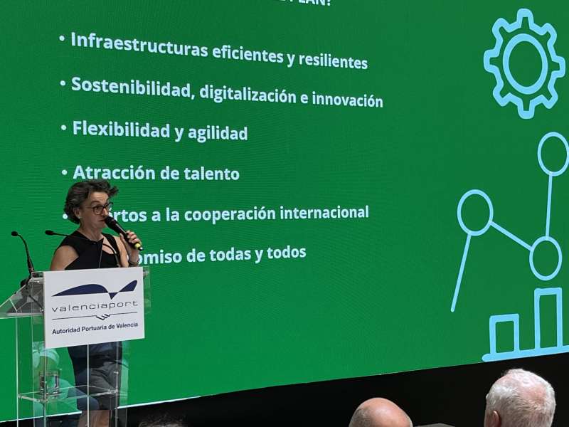 Mar Chao, presidenta de Valenciaport: el Plan Estratgico Valenciaport 2035 es mucho ms que un documento tcnico: es una hoja de ruta colectiva. Un documento que nace del dilogo, del anlisis riguroso y del compromiso de todos los actores que formamos Valenciaport