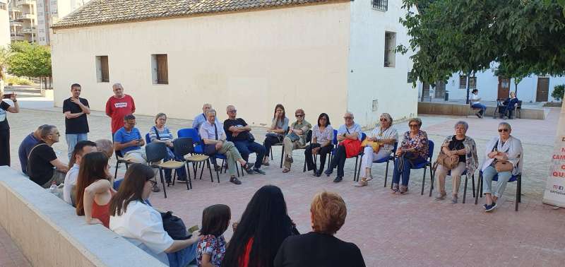 Imagen de una de las ltimas asambleas de Orriols en Lucha. 