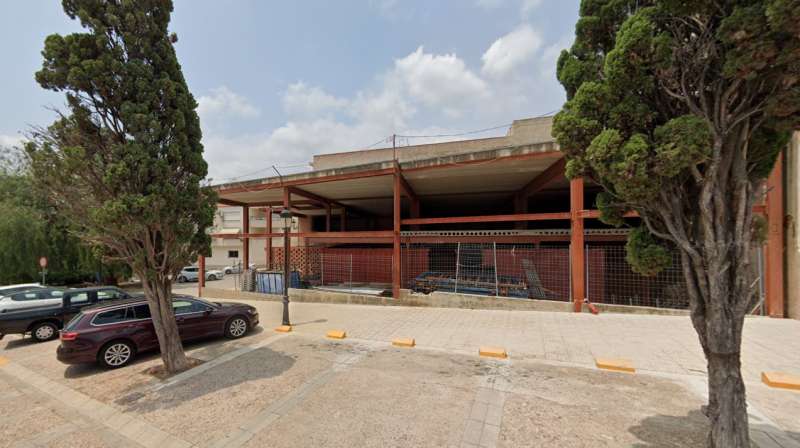 La parcella on es construir el nou centre cvic de Petrs.  Foto: Google Maps