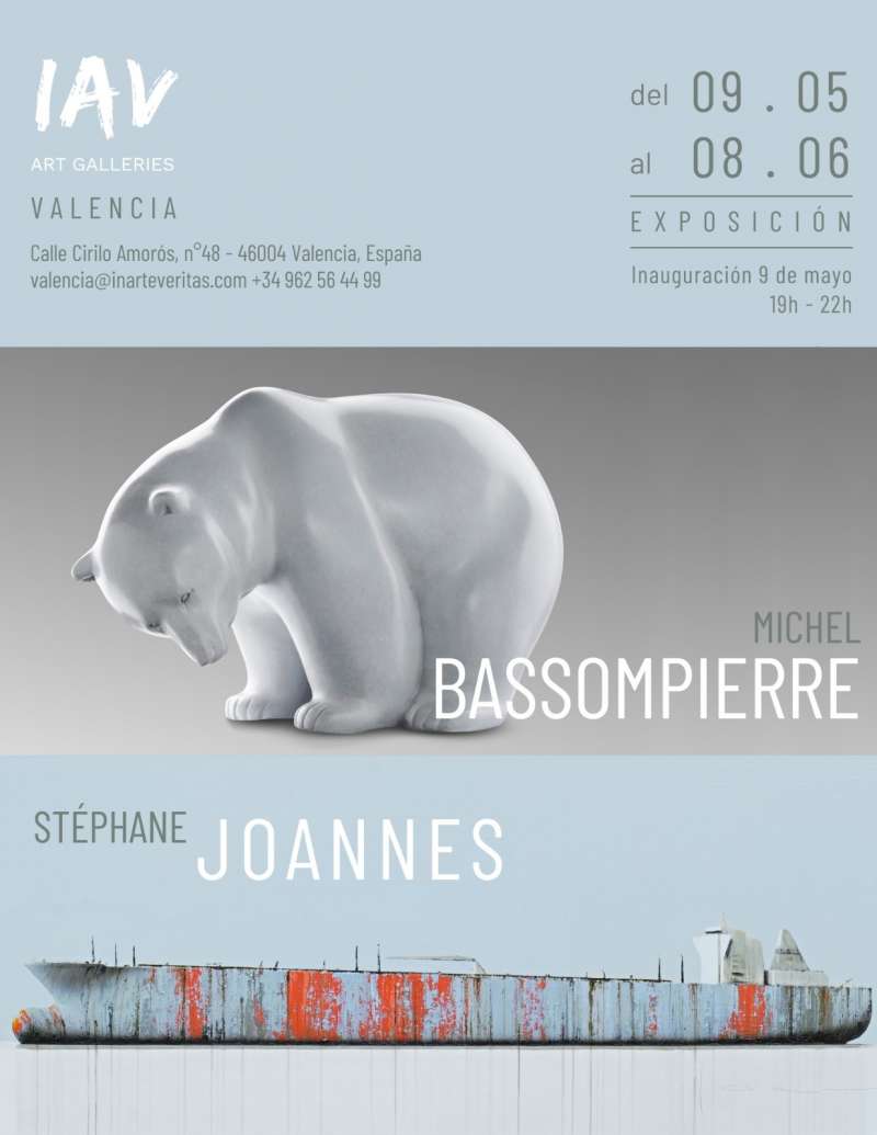 Cartel de la exposicin individual en Espaa de Michel Bassompierre y Stphane Joannes.EPDA