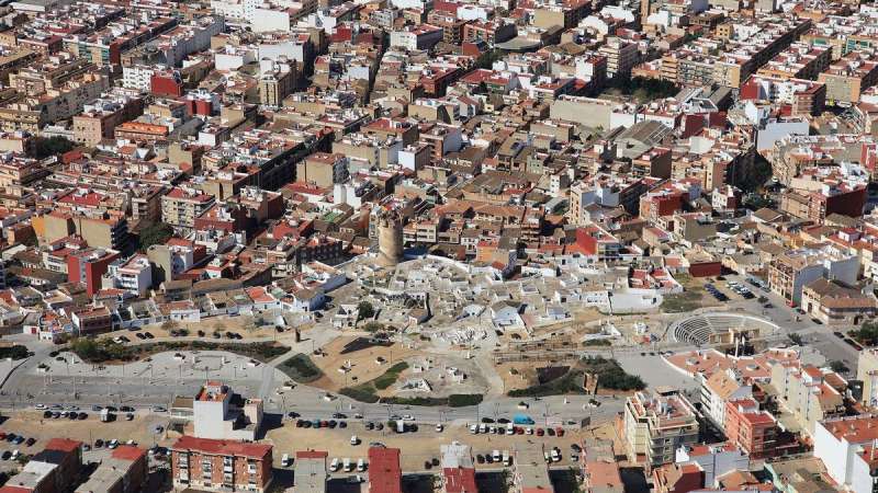 Vista area de la ciudad de Paterna.EPDA