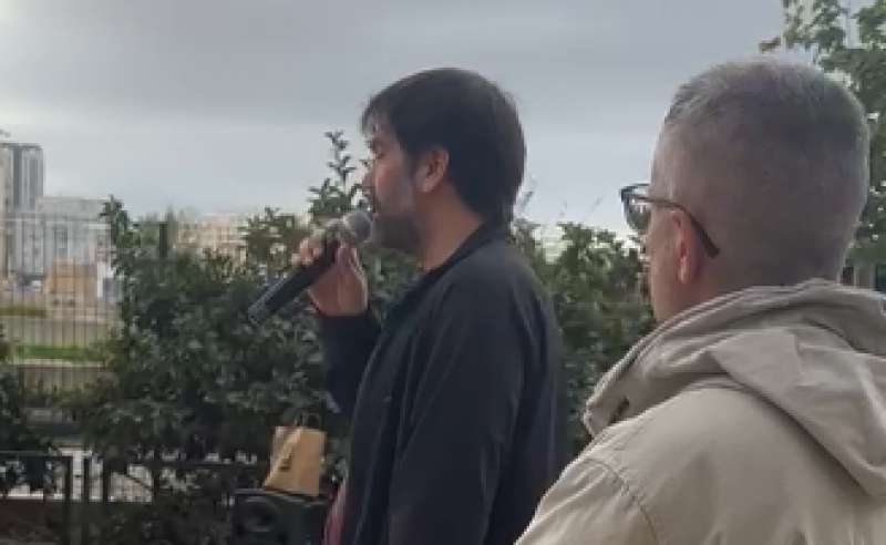 Joan Puchalt durante su discurso.  EPDA