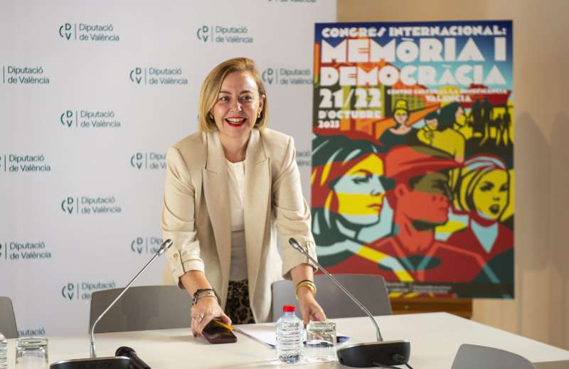 La presidenta de la Diputaci de Valncia, Natlia Enguix, en la presentaci del congrs.EPDA