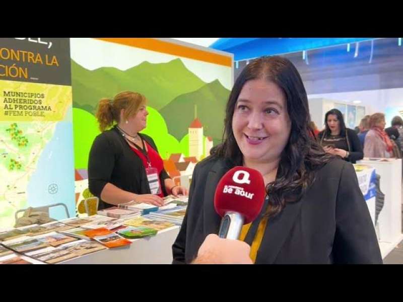 Gisela Saez durante una entrevista concedida a El Peridico de Aqu en FITUR 2024. EPD