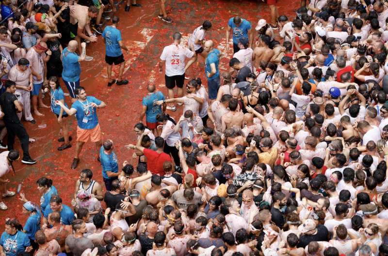 Edicin anterior de la Tomatina de Buol. EFEMiguel ngel Polo