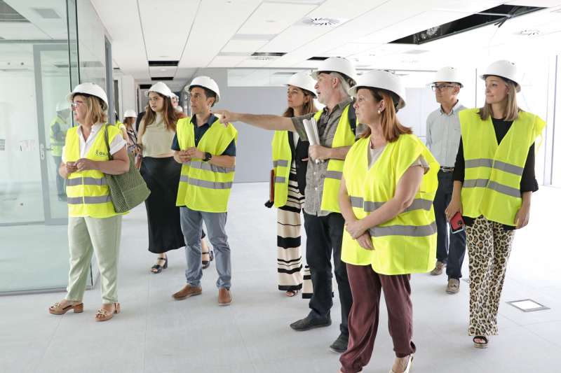 Visita a las obras del Palacio de Justicia de Llria. EPDA