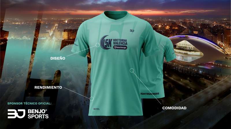 Camiseta de la 15K Nocturna Valencia  Foto: 15K Nocturna Valencia 