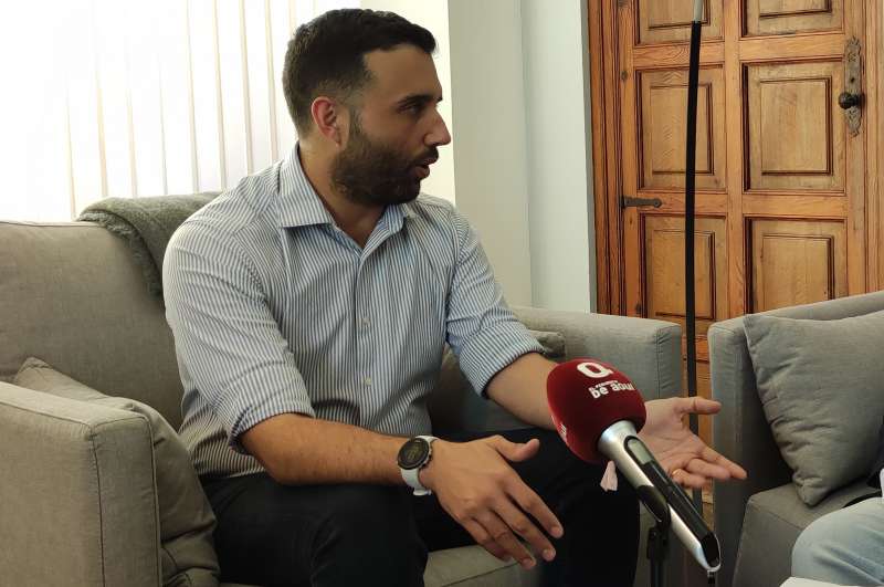 Daro Moreno, alcalde de Sagunt, en un instante de la entrevista concedida para El Peridico de Aqu.  JAIME SORIANO