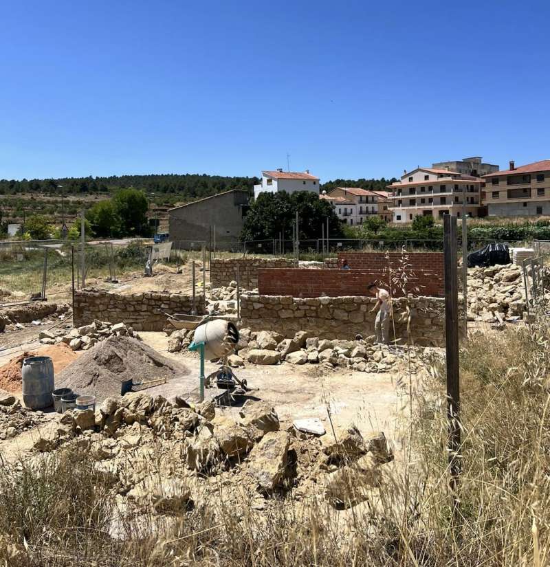 Obras del Centro de Innovacin Territorial RuralTEC en Aras de los Olmos. EPDA