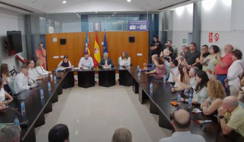 La votacin en el pleno de este sbado. EPDA