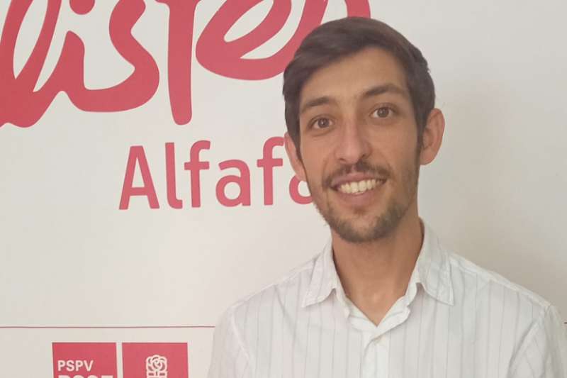 Rubn Martnez, nuevo secretario general de los Socialistas de Alfafar.EPDA