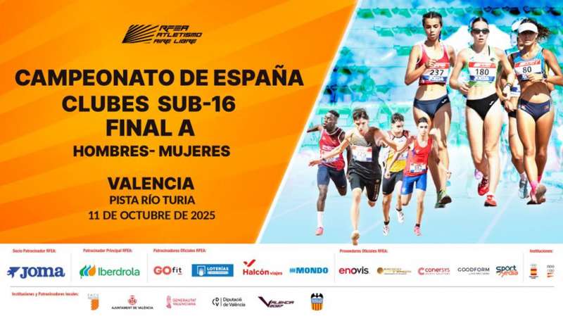 Cartel que anunciaba la cita deportiva.  EFE
