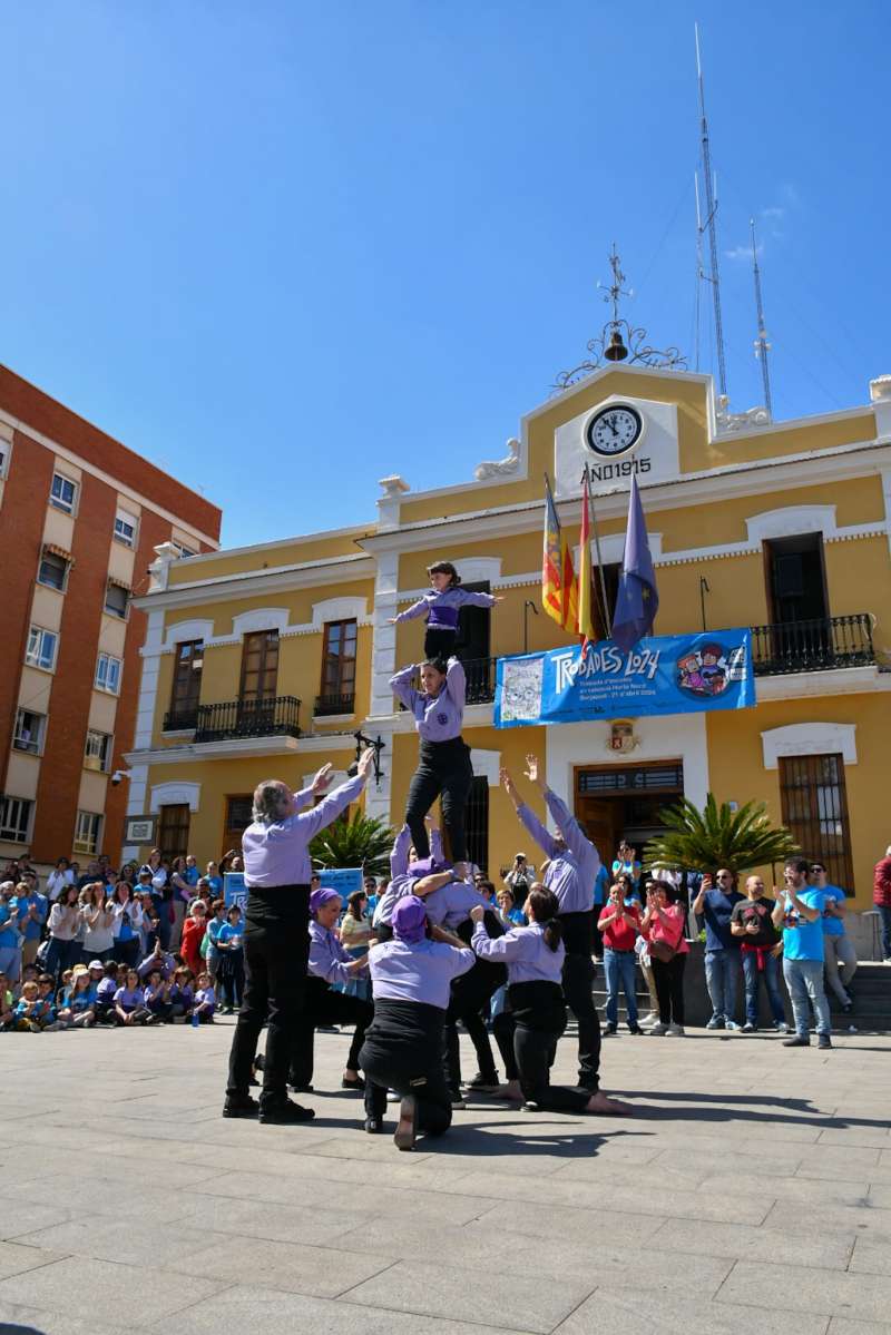 Imatge darxiu de la Muixeranga del Carraixet.EPDA