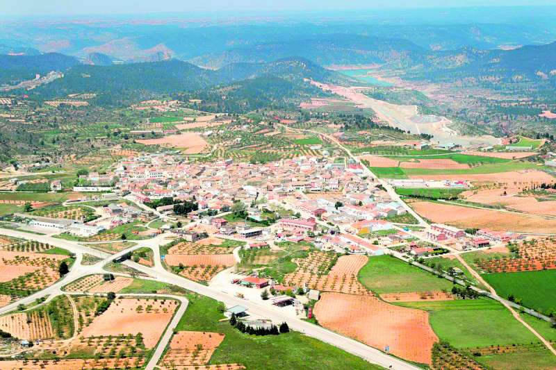Vista aérea de Villargordo del Cabriel