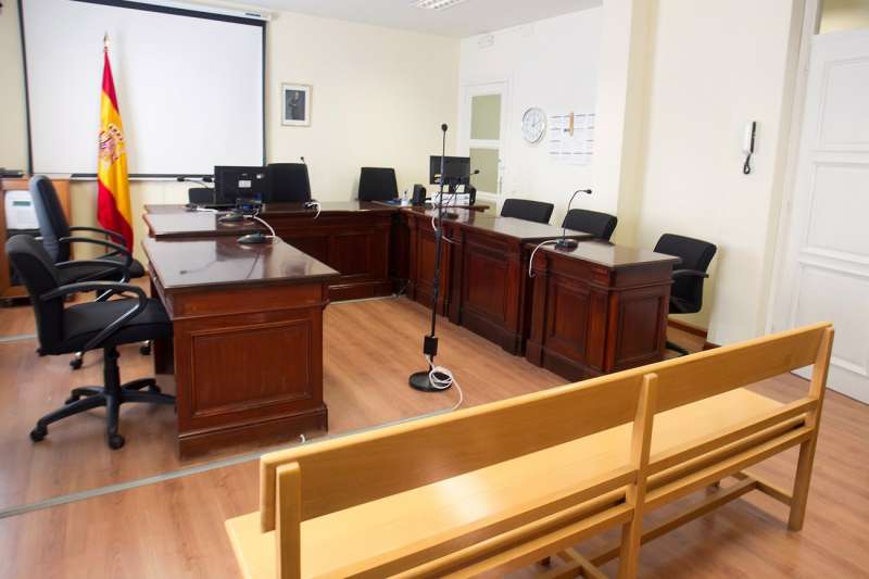 Sala de juicios vacía, en una imagen de archivo. EFE/Mariam A. Montesinos
