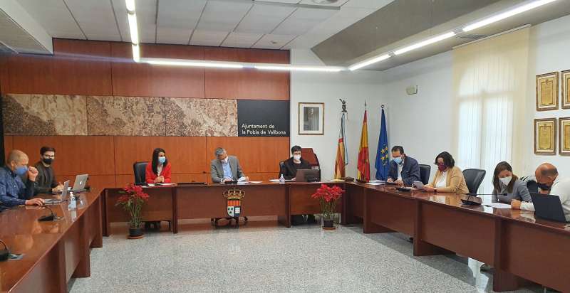 Junta de Gobierno en el Ayuntamiento de La Pobla de Vallbona. / EPDA 
