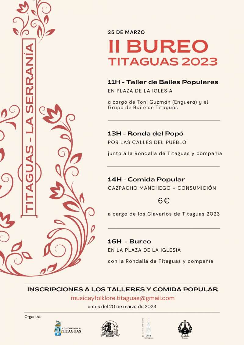 Cartel del II Bureo de Titaguas. /EPDA