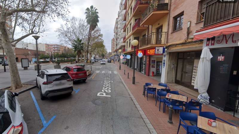 Un calle de Oliva.  Fuente: Google Maps