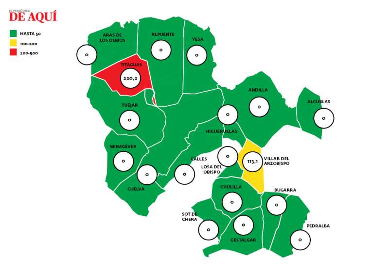 Mapa de La Serranía. EPDA.