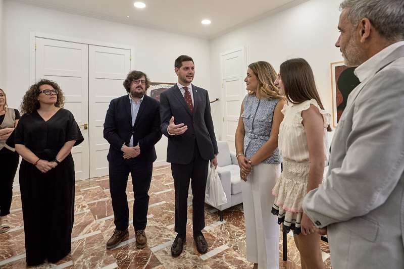 Recepci de les Falleres Majors 2026 al Ajuntament de Gandia.  EPDA 