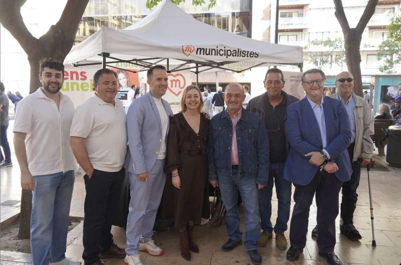 Punt de la campanya a la pla�a dels Pinazo de Val�ncia.  EPDA