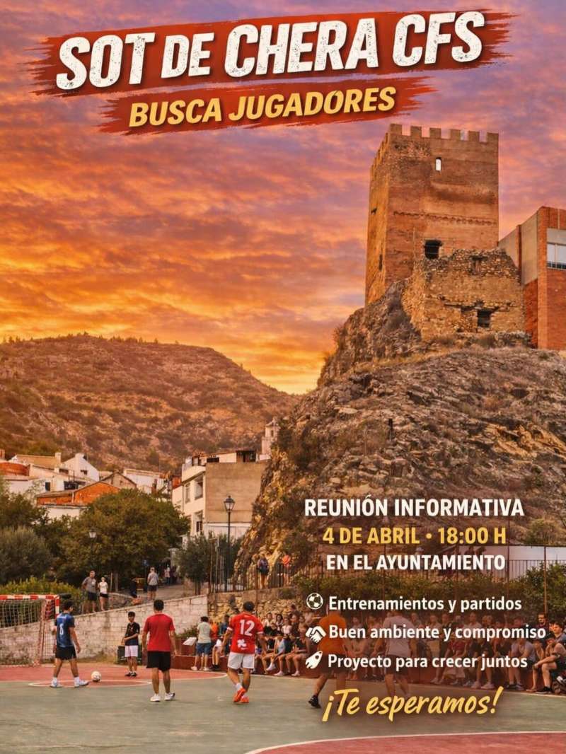 Cartel informativo del Sot de Chera CFS. EPDA