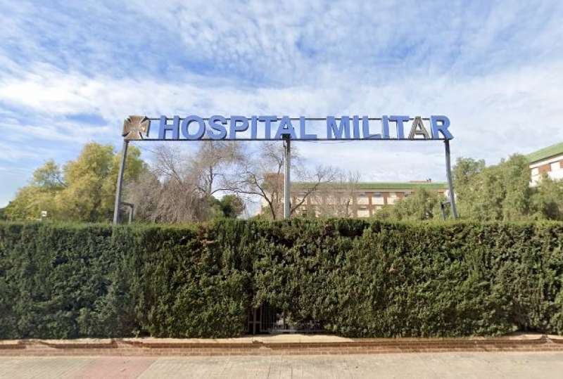 El hospital militar antes del incendio. /EPDA