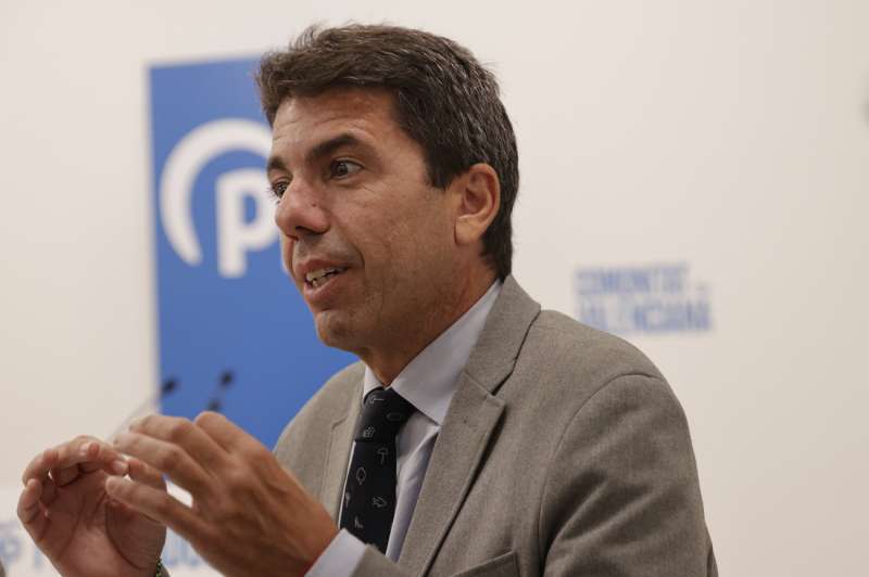 El presidente del Partido Popular de la Comunitat Valenciana, Carlos MazÃ³n. EFE/ Manuel Bruque
