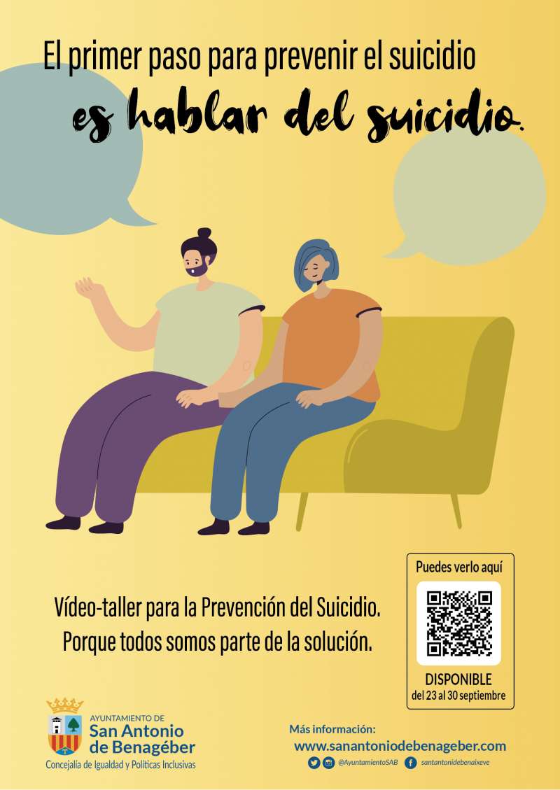 Cartel de prevención del suicidio. EPDA.