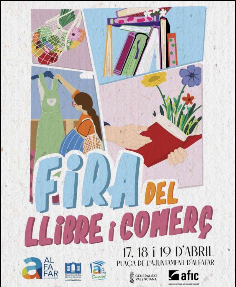 Cartel de la primera edici�n de la Feria del Libro, Comercio y Gastronom�a.EPDA