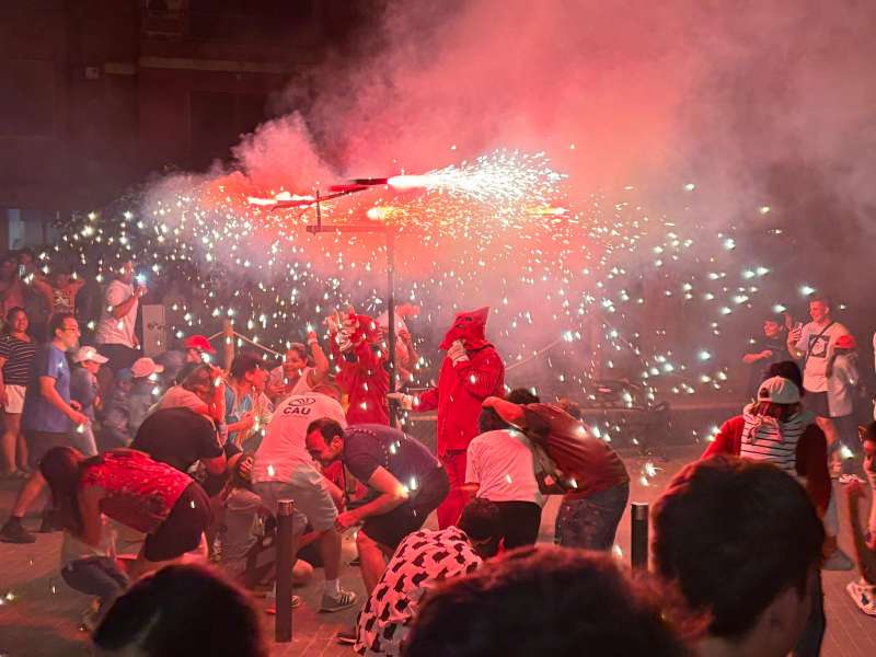 El correfocs celebrado hace unos das en las fiestas de Albal. EPDA